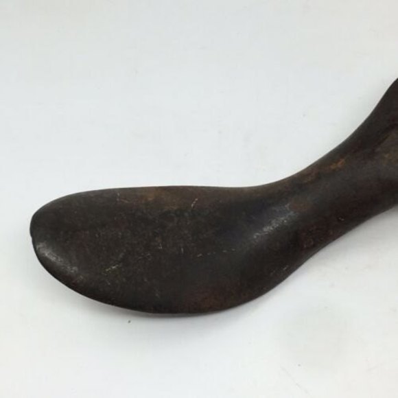 Antique Vintage Cast Iron Cobbler‎ Shoe Form Mold Shoemaker Tool Metal Foot - Picture 4 of 12